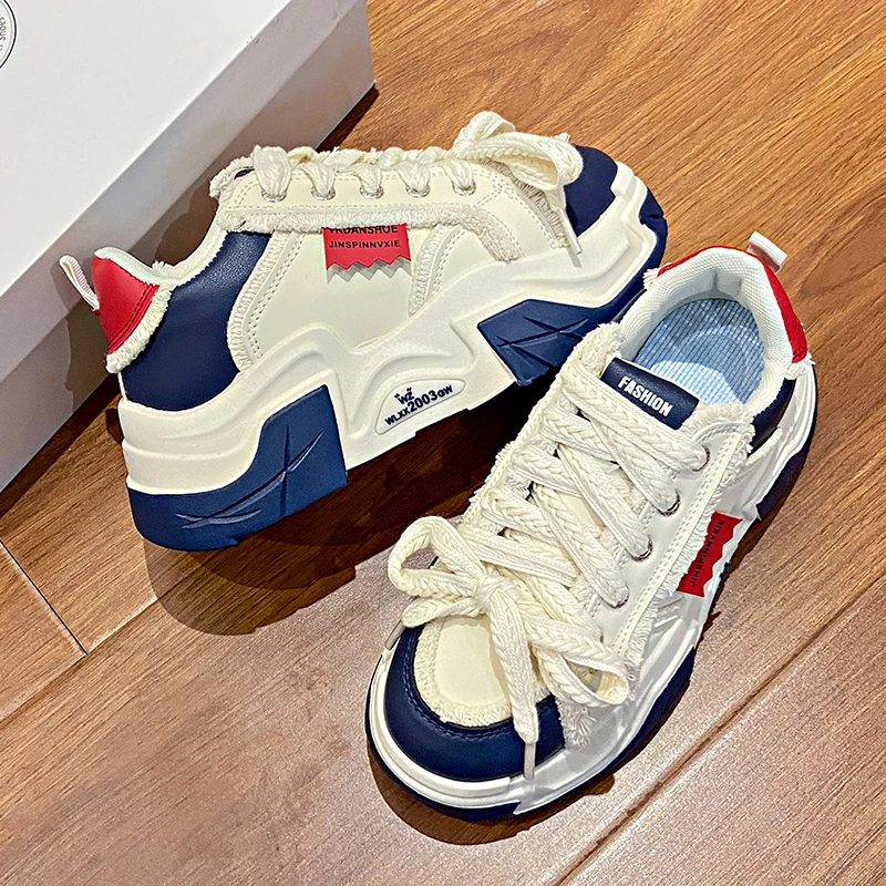 Women's Chunky Platform Sneakers Breathable Comfort Casual Walking Shoes For Lady 3