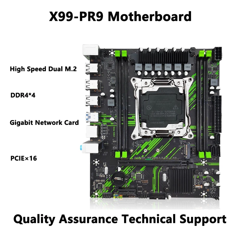 

Новая материнская плата X99 PR9 LGA 2011-3 с поддержкой процессора Intel Xeon v3/v4 128 ГБ DDR4 ОЗУ память для настольного компьютера USB3.0 NVME/SATA M.2