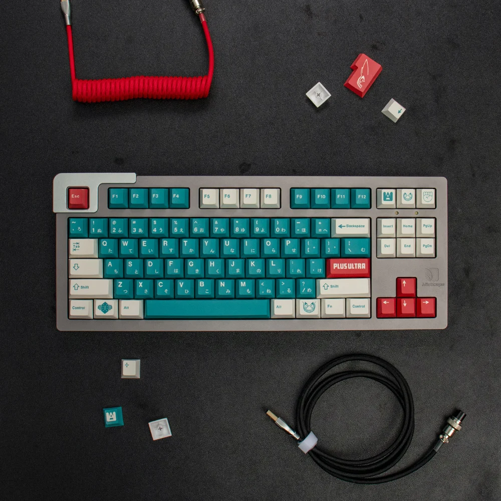 eva striker bingsu pbt keycap cherry perfil