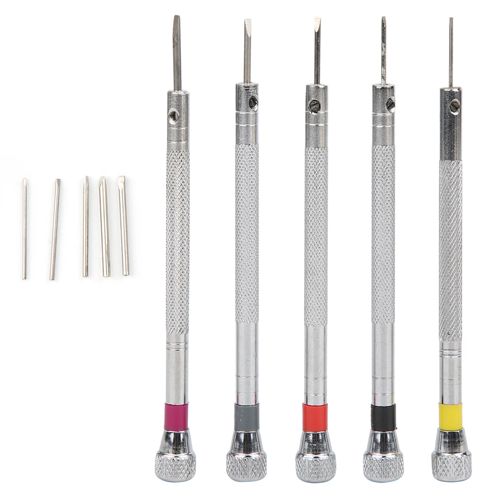 5pcs 08 1.6mm Mini Screwdriver Set with Slotted Phillips Bits for