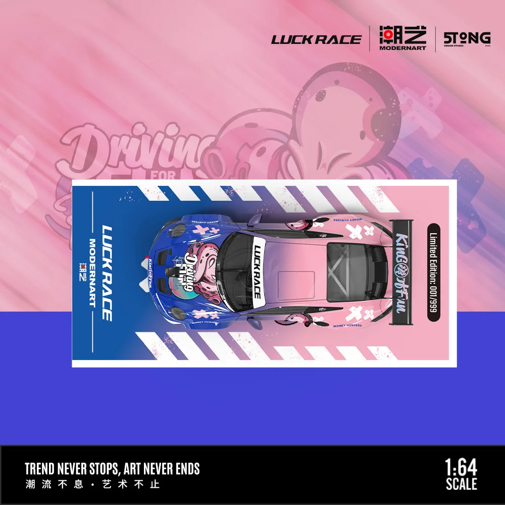 [911 car set] *Pre order*ModernArt 1:64 LUCK RACE 911 GT3 Alloy Diecast Model Cars for Hobby & Collectibles&Display &Gift 