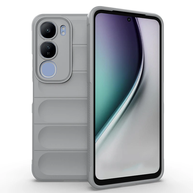 Enhanced Shockproof Rubber Silicone Protective Bumper Case for Vivo Y29 and Y19s (6.68 inch)