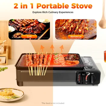 Portable Butane Camping Grill Stove – Outdoor BBQ Cooker 1