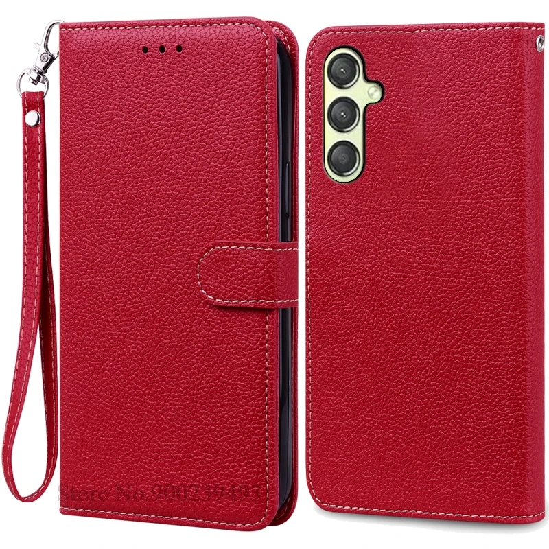 Soft Silicone Leather Flip Wallet Phone Case in Classic Book Style
