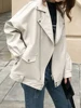 Sungtin Faux Leather Jacket Women Casual PU Loose Motorcycle Jackets Female Streetwear Oversized Coat Korean Chic New Spring 3