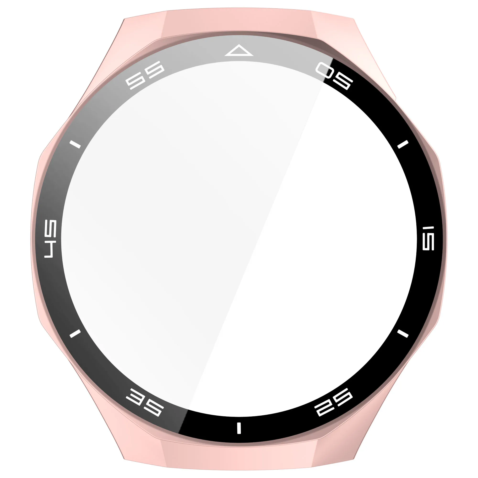 Elegant Dual-Function Watch Case with Scale Design and Tempered Glass Protection Cover