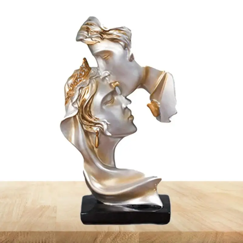 

Полимерная скульптура страстный поцелуй, скульптура для домашнего декора, стиль для пар, подарок на день Святого Валентина, свадьбу