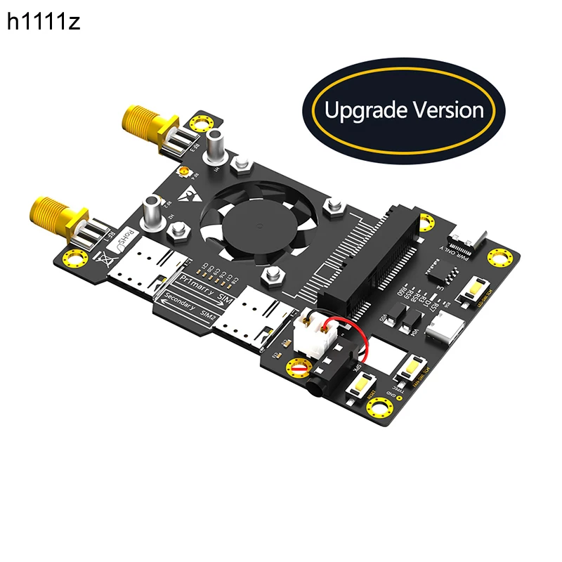 

Базовая шапка 3G 4G LTE для Raspberry Asus Tinker Board Samsung ARTIK Rock64 Media Latte Panda, автоматический вентилятор со светодиодной подсветкой