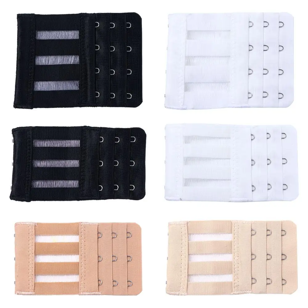 

With Buckle Bra Extenders 3 Hooks 3 Rows DIY Intimates Accessories Bra Extenders Strap Lingerie Strap Bra Extension Buckle