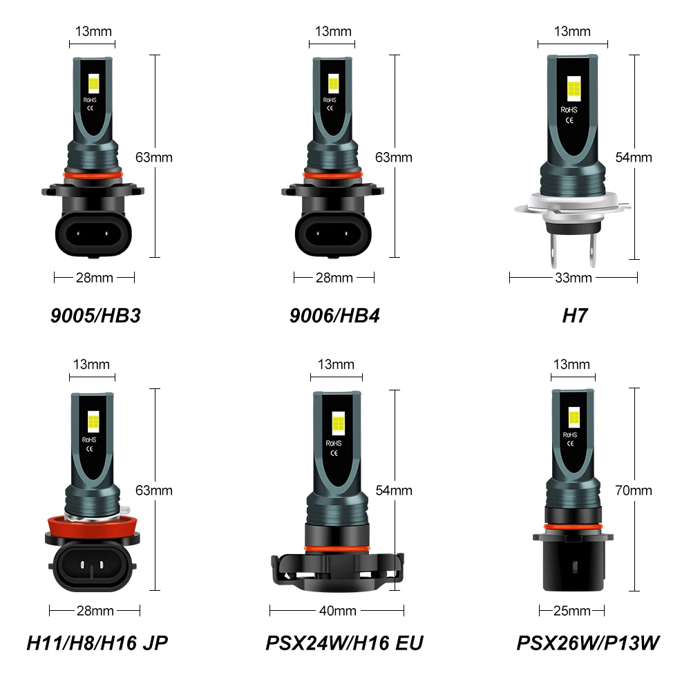 2Pcs Auto Fog Lamp 3570 LED Super Bright H11 H8 9006 HB4 HB3 9005 H16 PSX24W PSX26W P13W H7 Car Anti Fog Lights Bulb White 6000K Led light,led bulb,led fog light,led headlight,fog and headlight bulbs