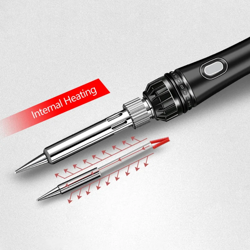 DTBD 80W High-power Electric Soldering Iron Constant Temperature 550℃  for Welding Solder Repair Pencil Tools 220V US/EU Plug