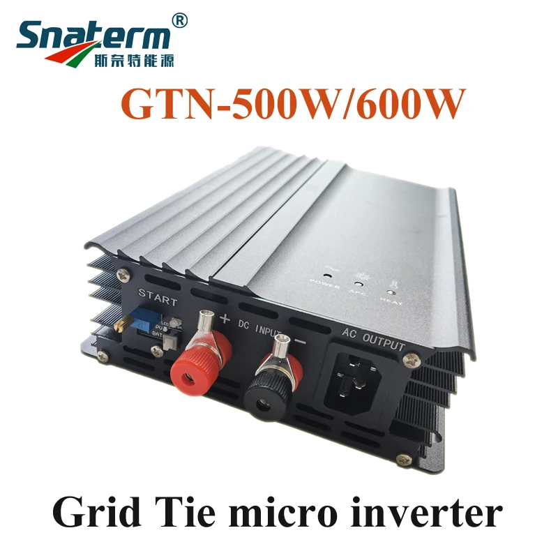 Solar PV 500W MPPT Solar Grid tied Power Inverter 12V 24V 36V 48V 60V