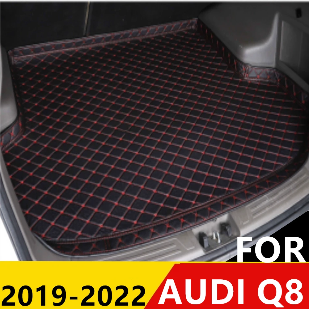 Car Trunk Mat For AUDI Q8 2019 20 2022 All Weather XPE High Side Rear