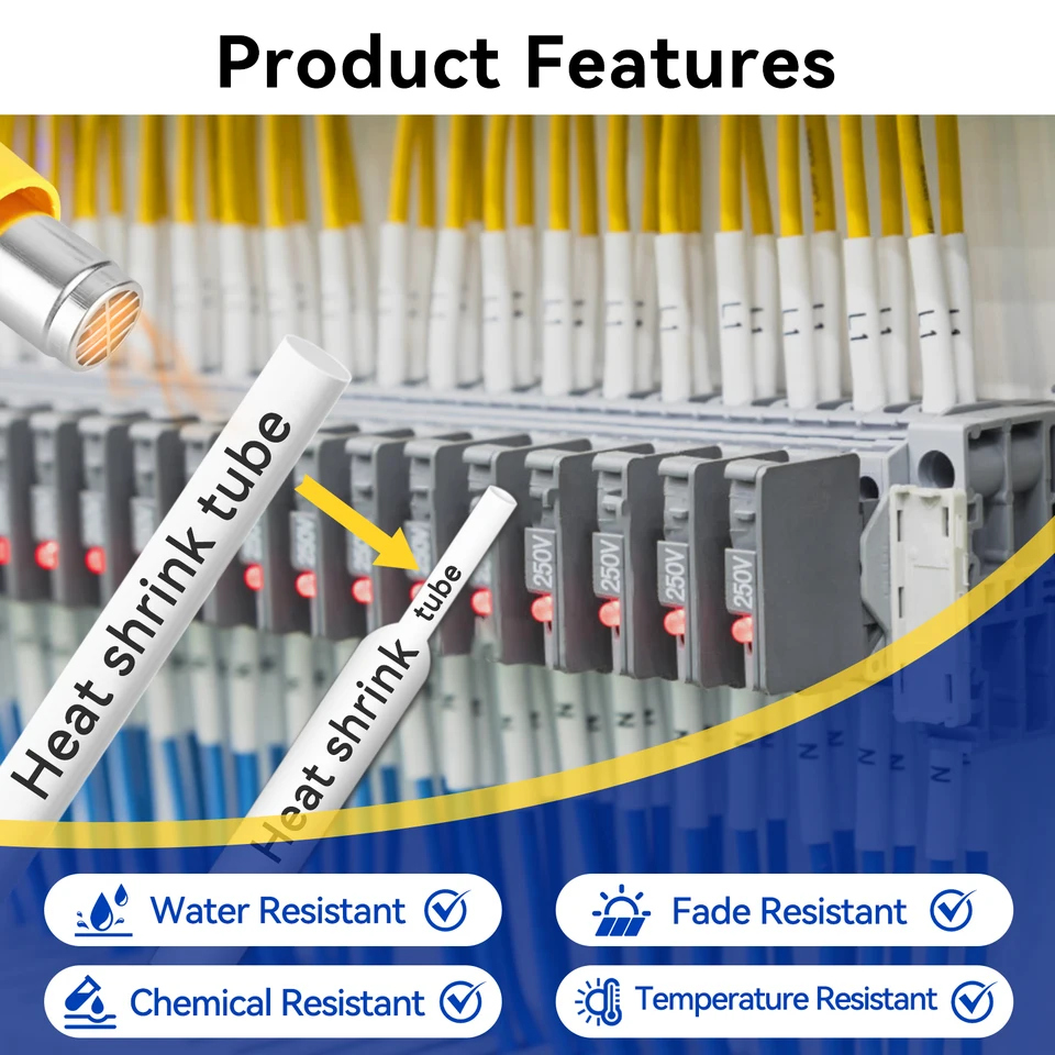 Dymo Rhino Heat Shrink Tubes Industrial Label Tape, 0.37 In. X 5 Ft - Foto 7