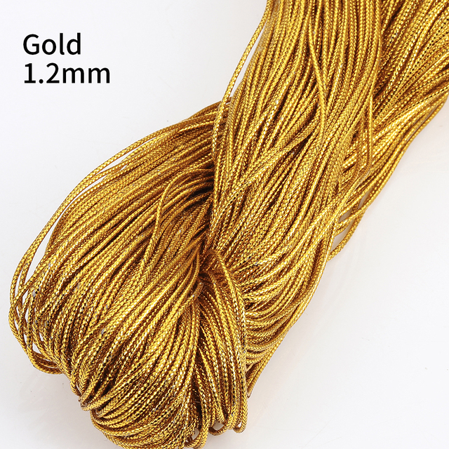 Rope Gold Silver Cord Gift Packing String Beading Thread for Jewelry Making DIY Braid Bracelet Tag Line Labels Mark Lanyard