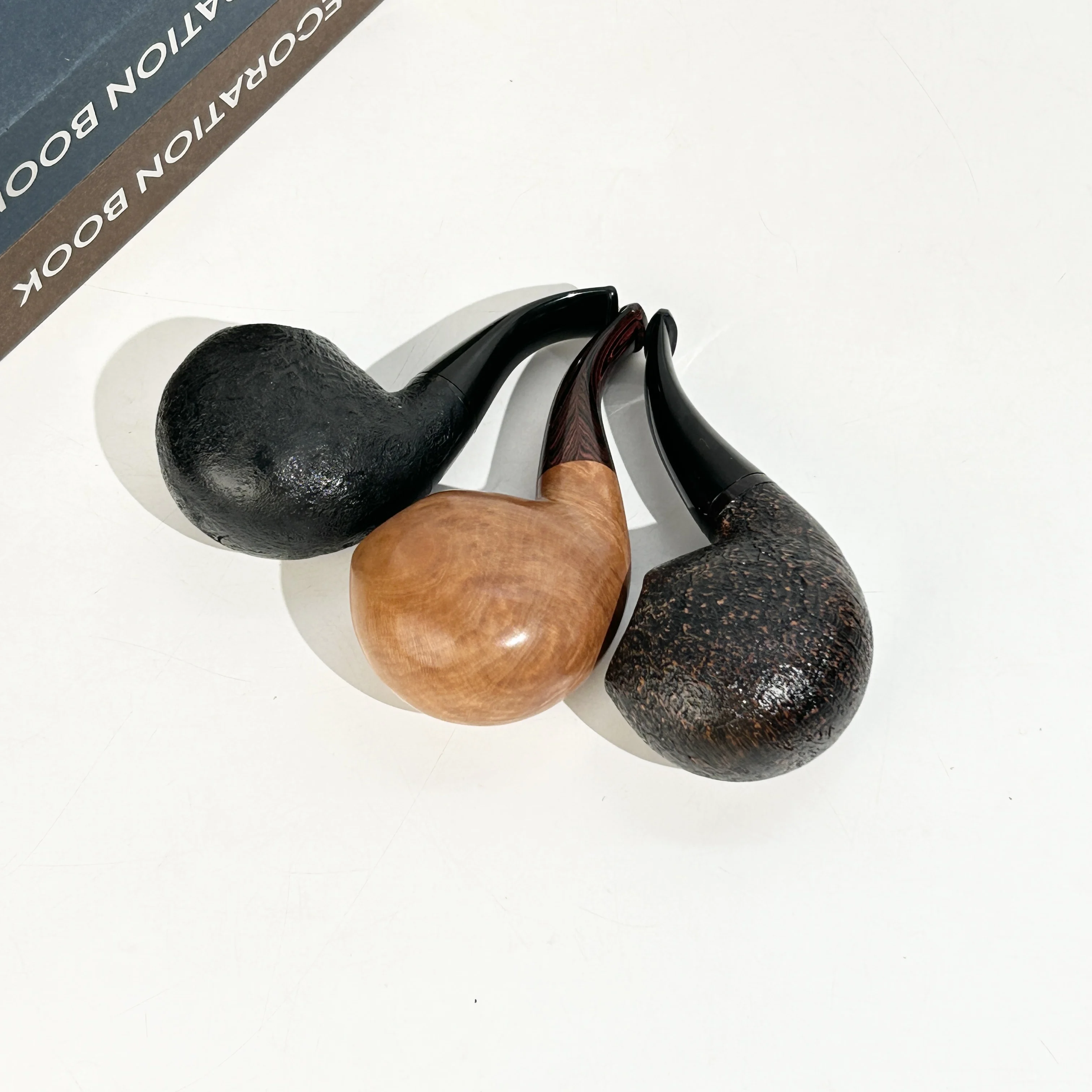 

IDEA PIPES Handmade Briar Wood Tobacco Pipes Smooth And Sandblast Finished