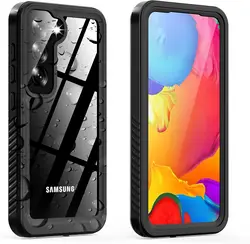 Underwater IP68 Waterproof Shockproof Case with Screen Protector and Durable PC+TPU Bumper - Galaxy S20 FE (Black)