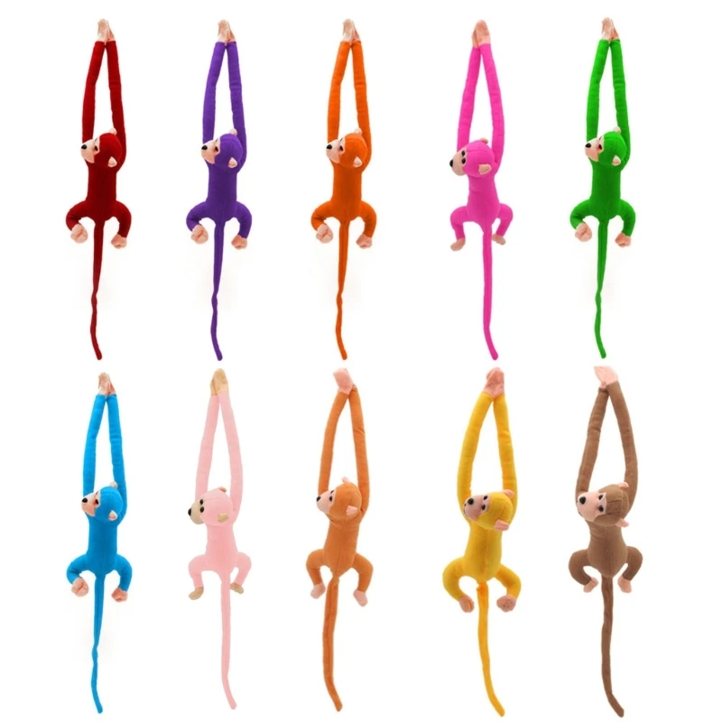 

2023 Новинка 60 см длинный хвост руки обезьянка мягкая для куклы плюшевые шторы детский сон A