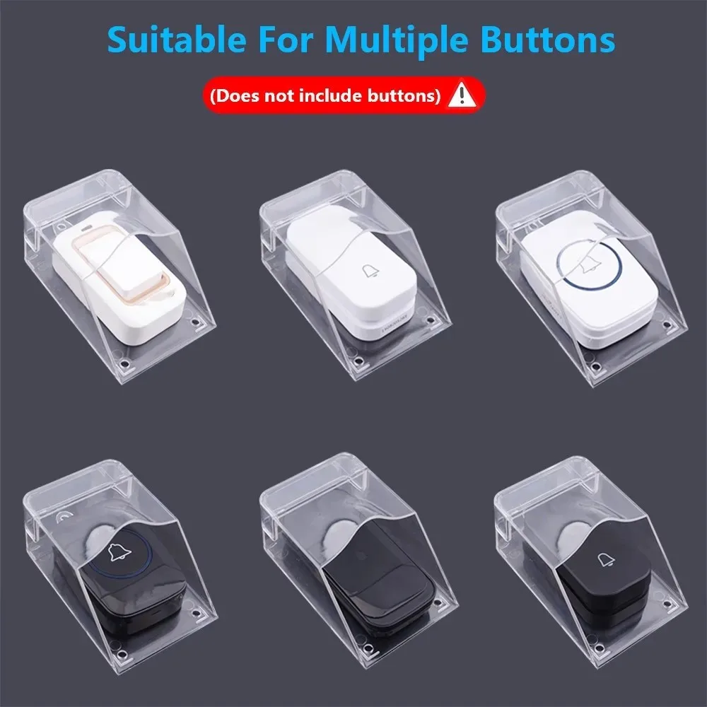 1Pc Wireless Doorbell Waterproof Cover Door Bell Ring Chime