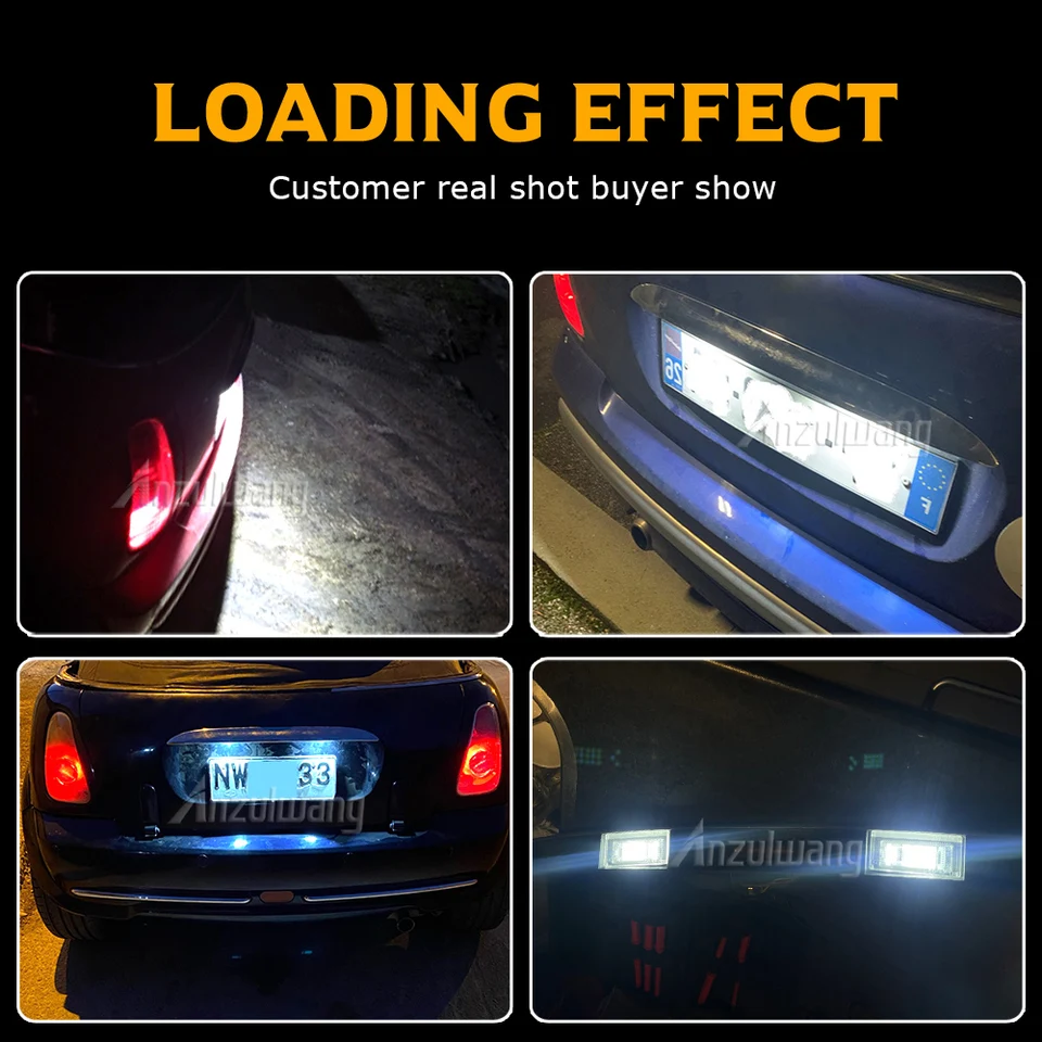 Unités LED CANBUS Pour éclairage Plaque D'immatriculation MINI COOPER R50 R52 R53 - Neuf