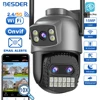BESDER 15MP Wifi Camera PTZ Outdoor Dual Screen 10X Digital Zoom Human Detection 10MP Security IP Camera Surveillance O-Kam Pro 1
