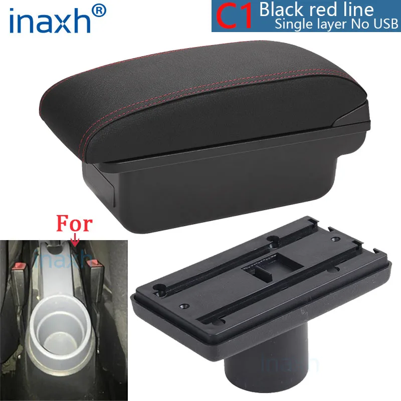 LP Trade Reposabrazos Central Ibiza 3 III 6L | Accesorio De Consola De Almacenamiento Y Reposabrazos Con Compartimento Organizador | Pieza De Repuesto Interior De Coche | Tela Negra
