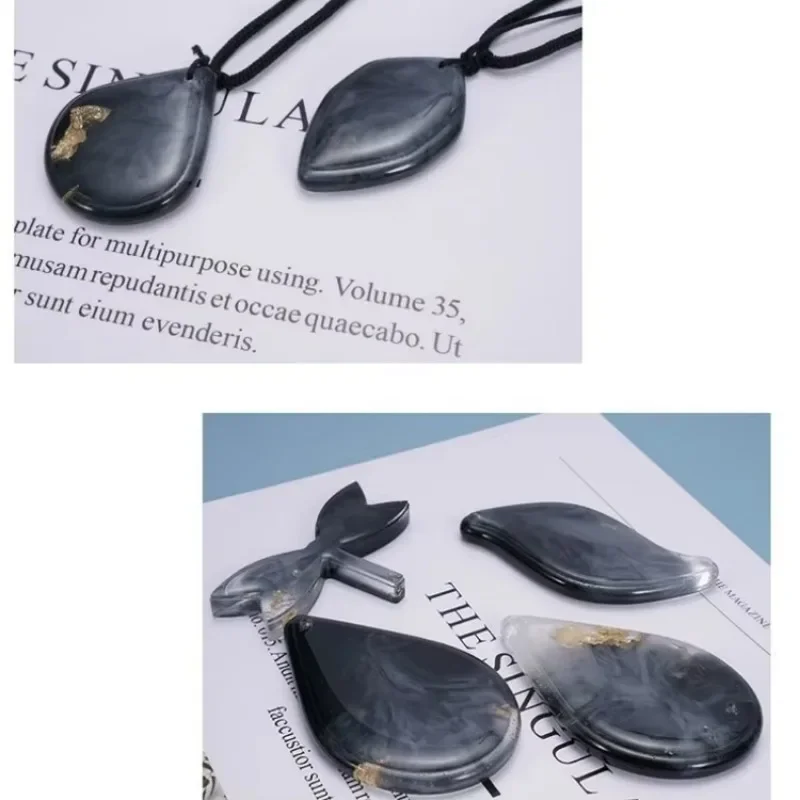 DIY Epoxy Mold Pendant Multi-rule Water Drop Earring Pendant Silicone Mold