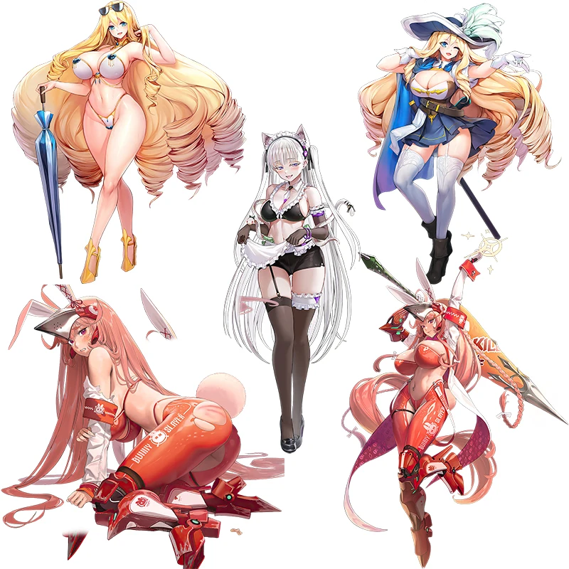 Tre Ratels Ck568 Ultima Origine Sexy Anime Girls Adesivi In Pvc Per Laptop Car Hood Decorazione Wall Sticker Autoadesivo