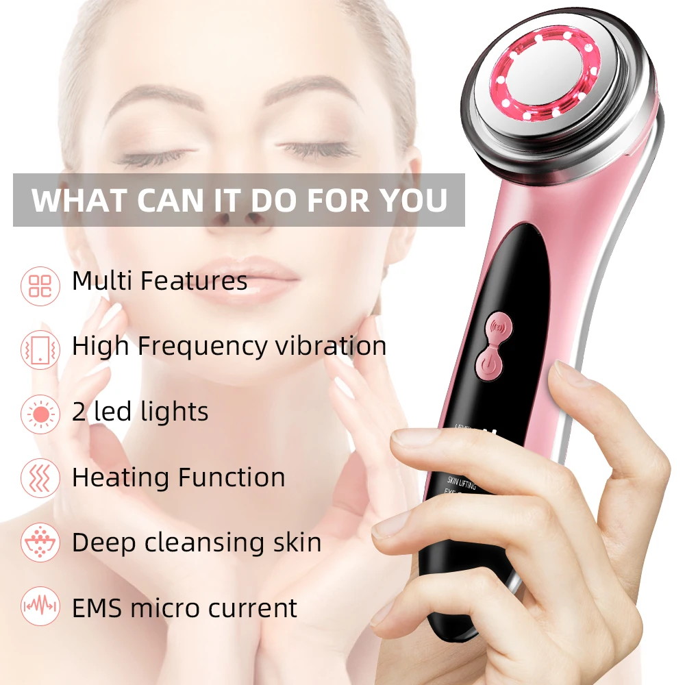 High Frequency Lifting Machine Electric Facial Massager Clean Face Skin Rejuvenation Lifting Tighten Perfect Gift for Women