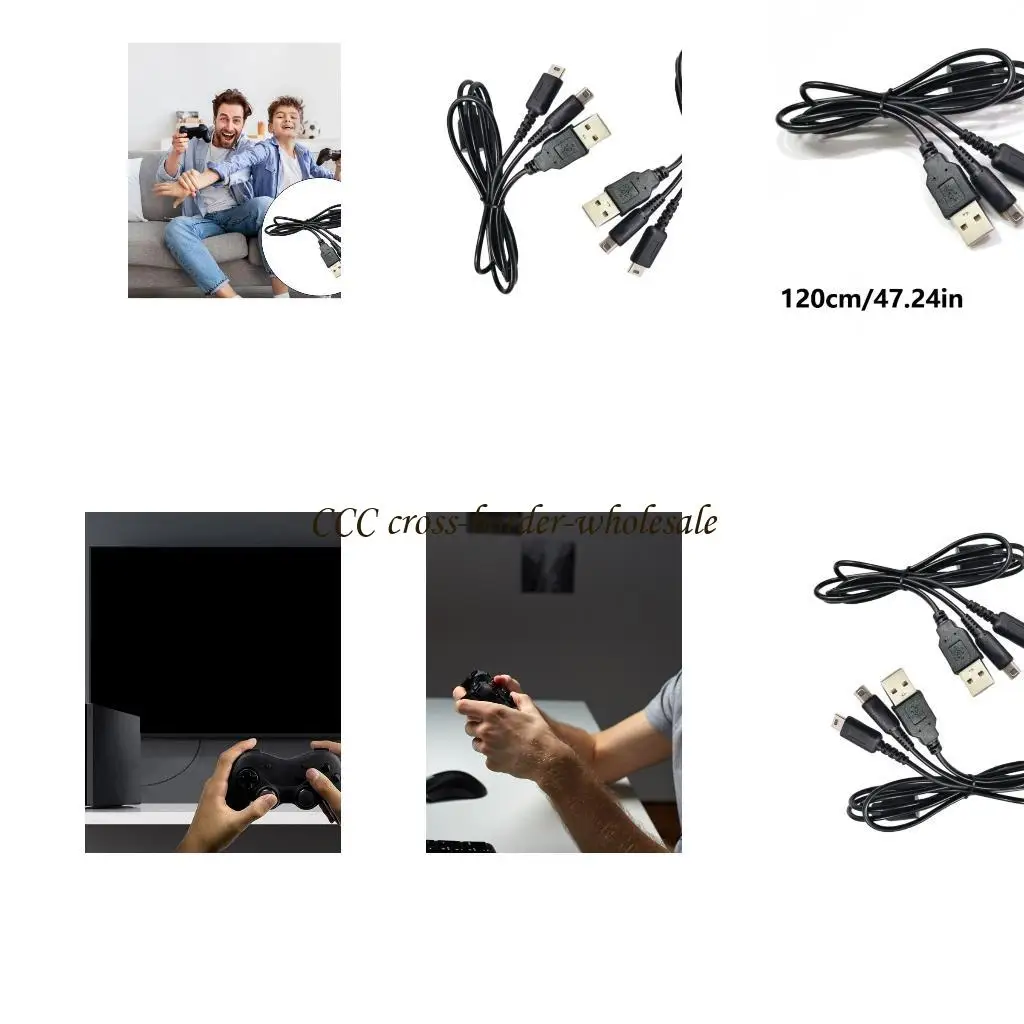 L41F 1PC/2PCS 충전 케이블 콘솔 게임 액세서리 데이터 코드 충전 와이어
