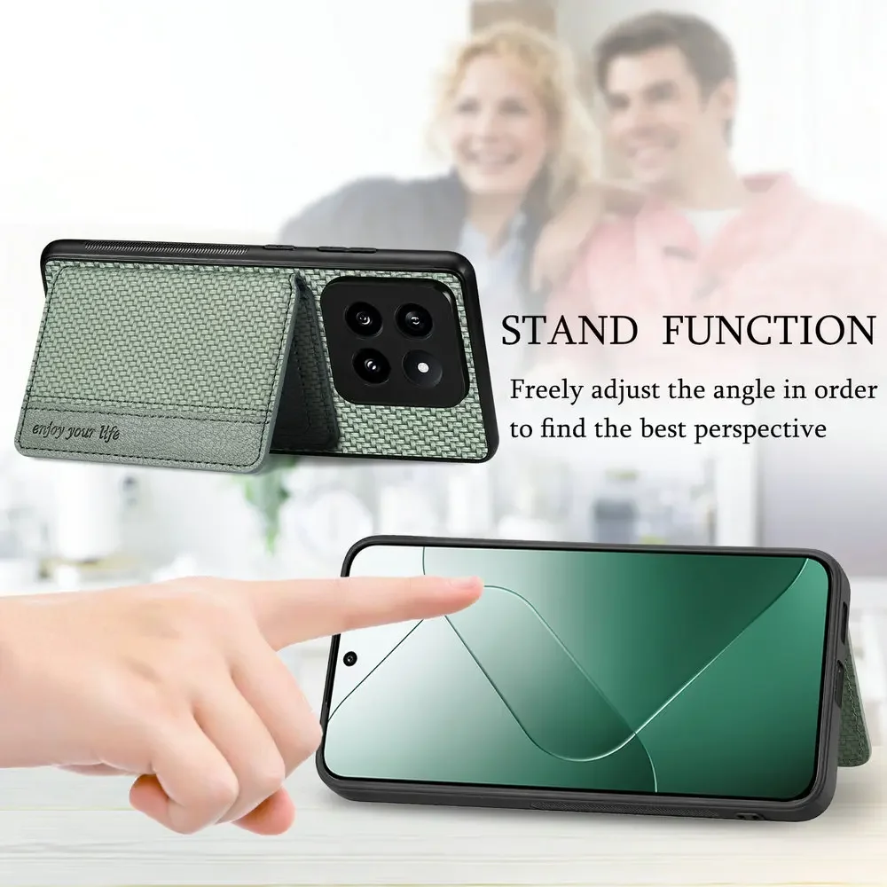 Premium RFID Protection Leather Wallet Case - Magnetic Closure & Card Holder