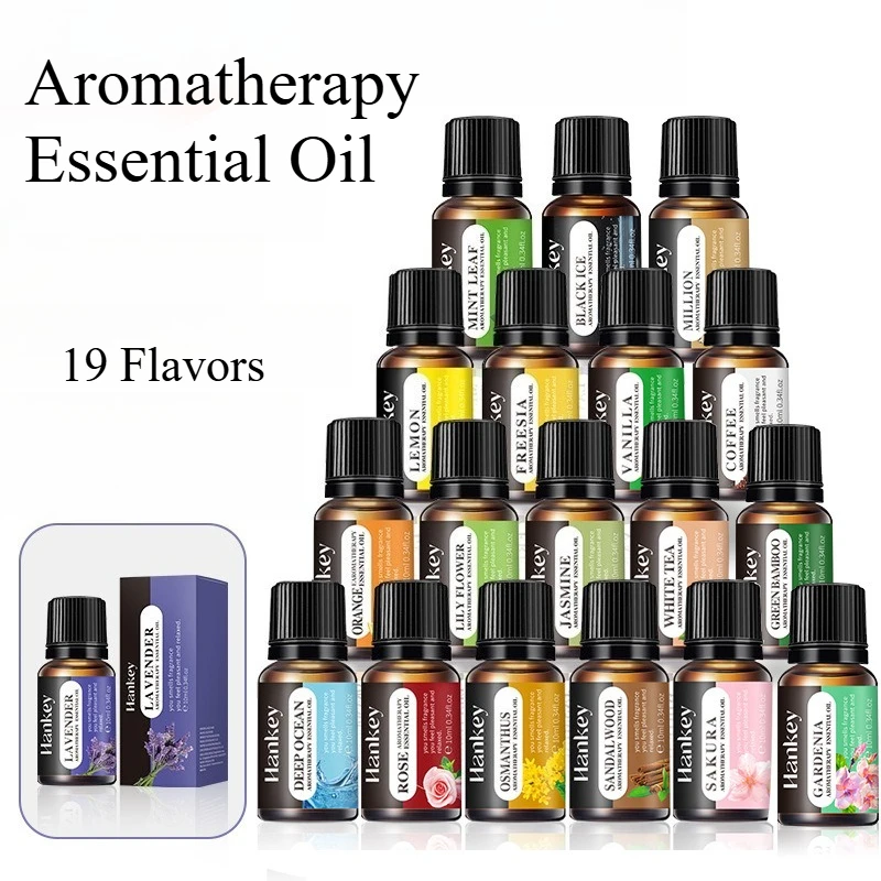 Aromatic Essential Oil Variety Set - 20 Fragrances for Diffusers and Humidifiers, 10ml Bottles