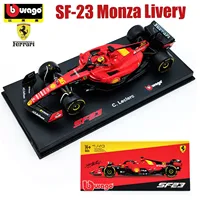 Bburago 1:43 Ferrari SF23 Monza C.Sainz NO.55 /NO.16 Formula One Cars Simulated Alloy Car Model 1