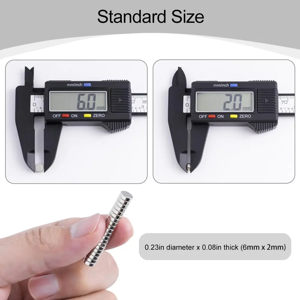 Versatile Miniature Round Magnets - Perfect for Home, Crafting, and Office Use