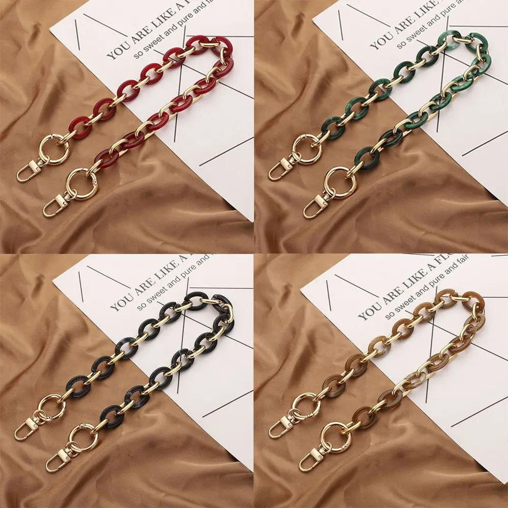 Bag Straps Acrylic Replaceable Detachable Purse Handbag Chain Strap Resin Crossbody Shoulder Diy Accessories