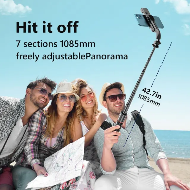 INRAM-L12d de trípode de palo de selfie inalámbrico con control remoto, mini trepado, Reunión, viaje de aislamiento - Image 6