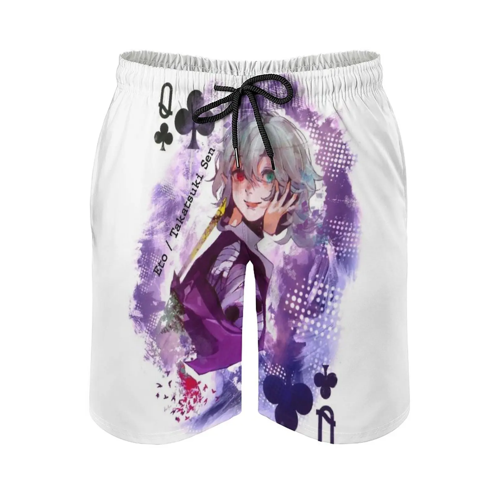 Tokyo Ghoul-Queen Eto Yoshimura Pantaloncini Da Spiaggia Da Uomo Stampa 3D Pantaloncini Da Surf Larghi Pantaloncini Beachwear Anime Manga Tokyo Ghoul 