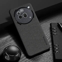 Elegant Leather Wood Grain Case - Simple, Lightweight, Durable Cover for Nothing Phone 4A (Black)