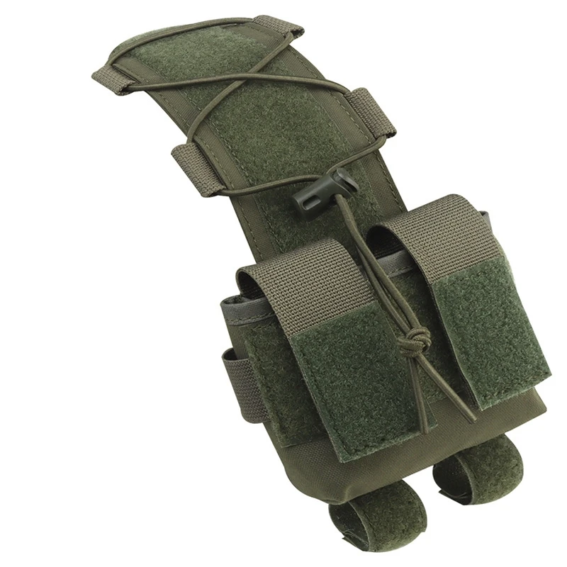 Tactical Helmet Pouch Tactical Helmet Pouch Battery Box Counterweight Pouch Remote Battery Helmet Accessory Storage Bag with Hook Loop for Fast