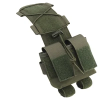 Tactical Helmet Pouch Battery Box Counterweight Pouch Remote Battery Helmet Accessory Storage Bag with Hook Loop for Fast Helmet 2
