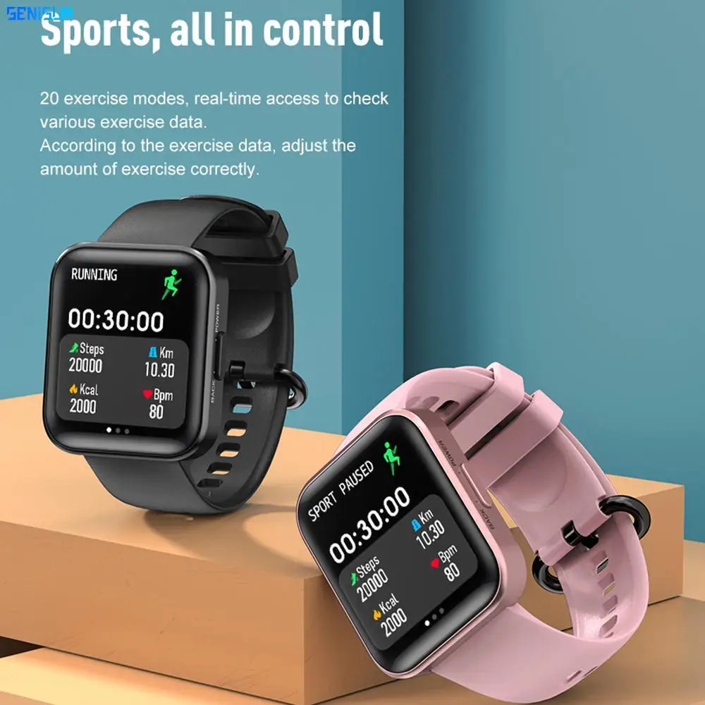 

2022 New Fasion SmartWatch Men Women IP68 Waterproof 1.71 Inch Screen Heart Rate Sport Watch Smart watch for Xiaomi IOS Android