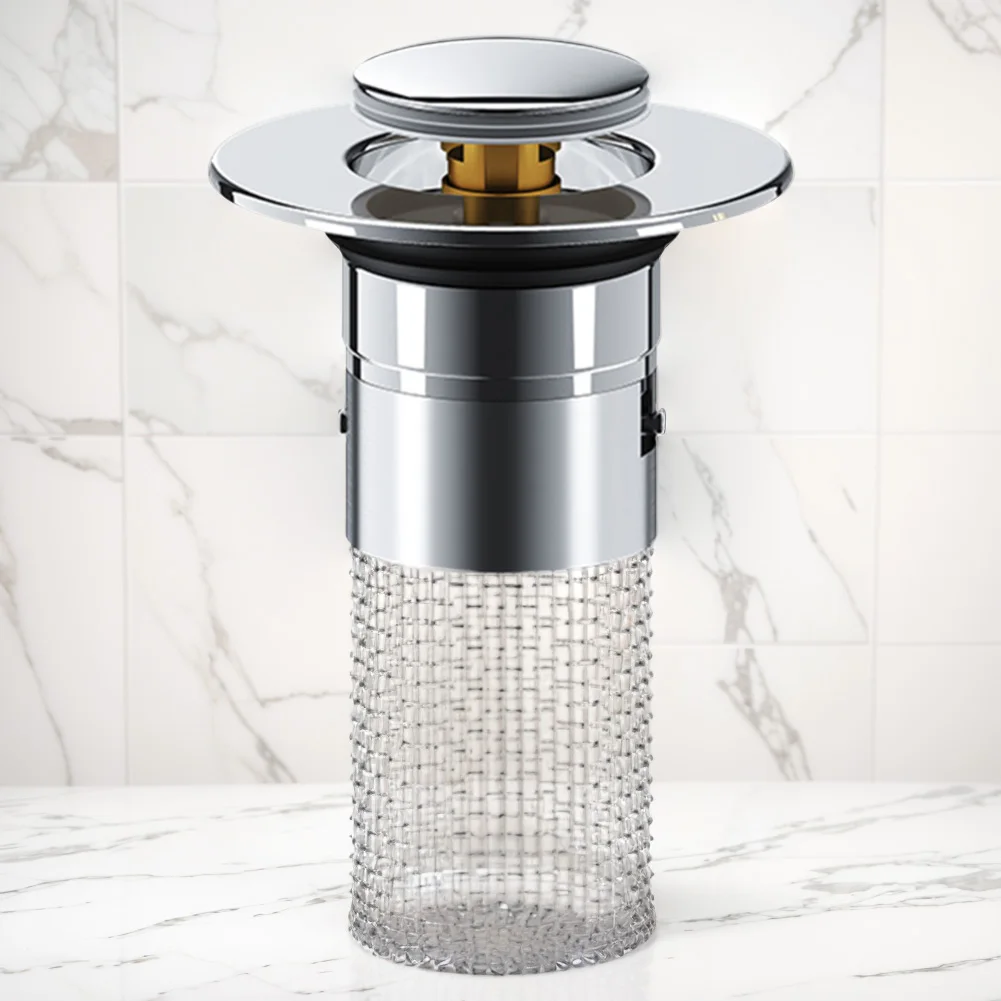 Description Picture 6 of itemWash Basin Hair Catcher Bathroom Pop Up Sink Filter Plug Stopper Floor Drain Filter Anti Odor Shower Sink Strainer Anti Clogging