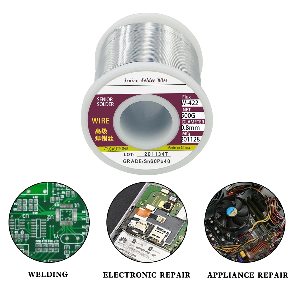 soldering wire 200g 500g Tin Wire Soldering Wire with Flux Melt Rosin Core Solder Roll No-clean for Electrical Repair,IC Repair