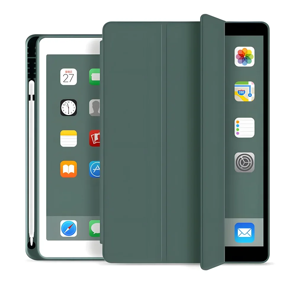 Premium iPad Case with Pencil Holder and Protective Cover