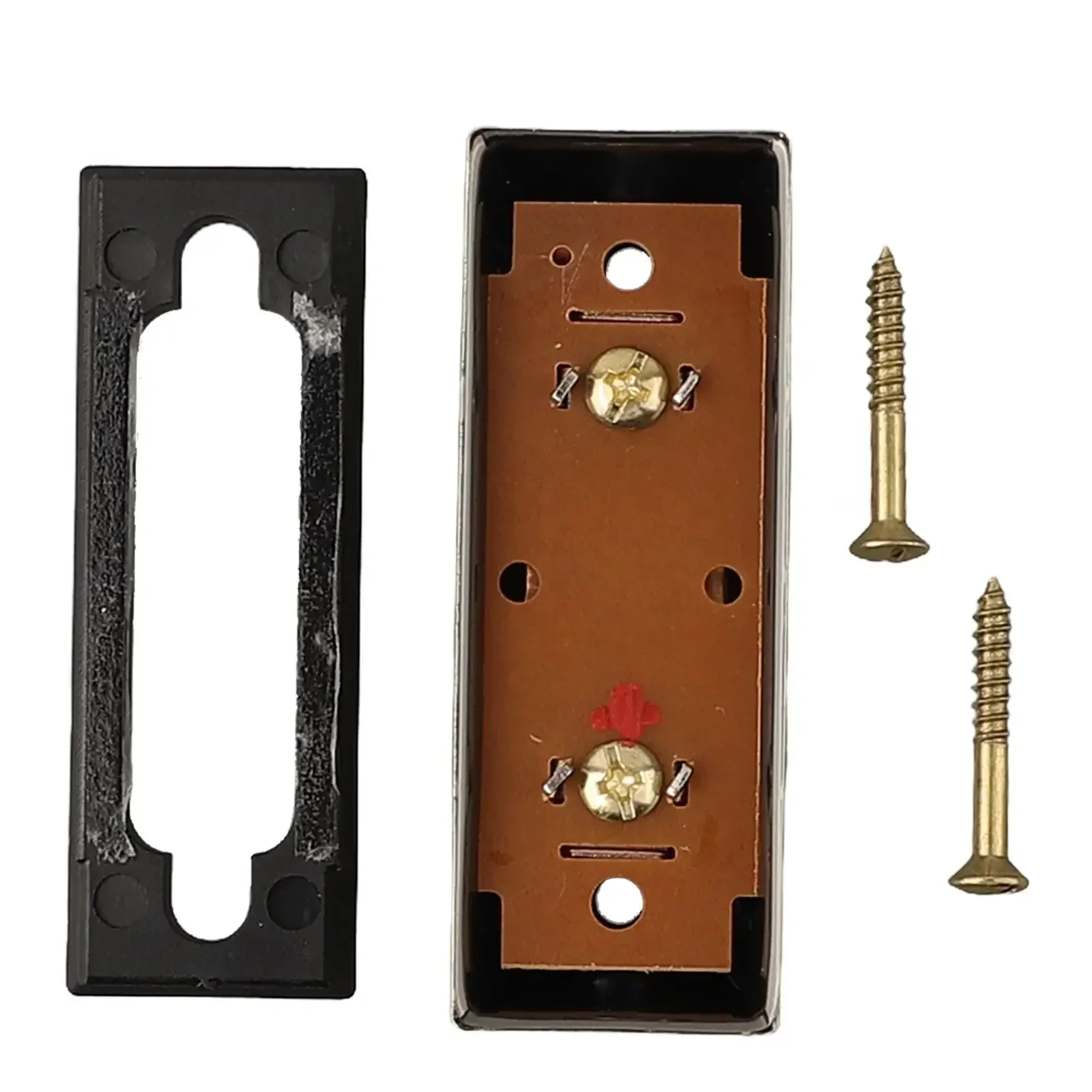 Wired Doorbell LED Lighted Door Chime Push Button Antique Brass Rectangular