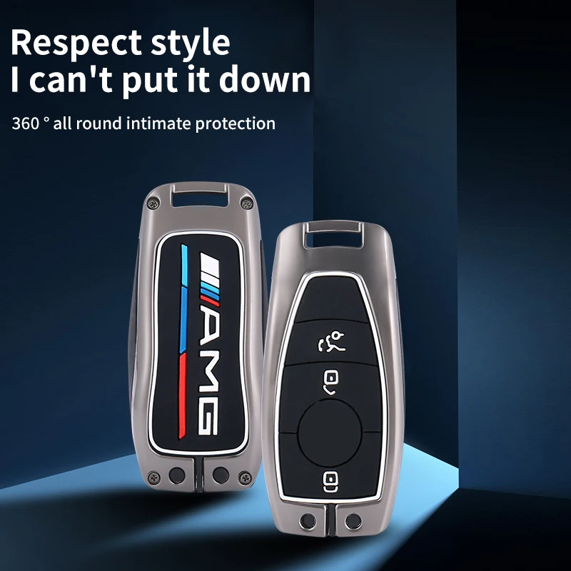 Portachiavi in lega di zinco per auto portachiavi per Mercedes Benz A C E classe S W221 W177 W205 W213 accessori per auto-Styling - S887253f3be6b4449ae3bdf58eb16cc50H