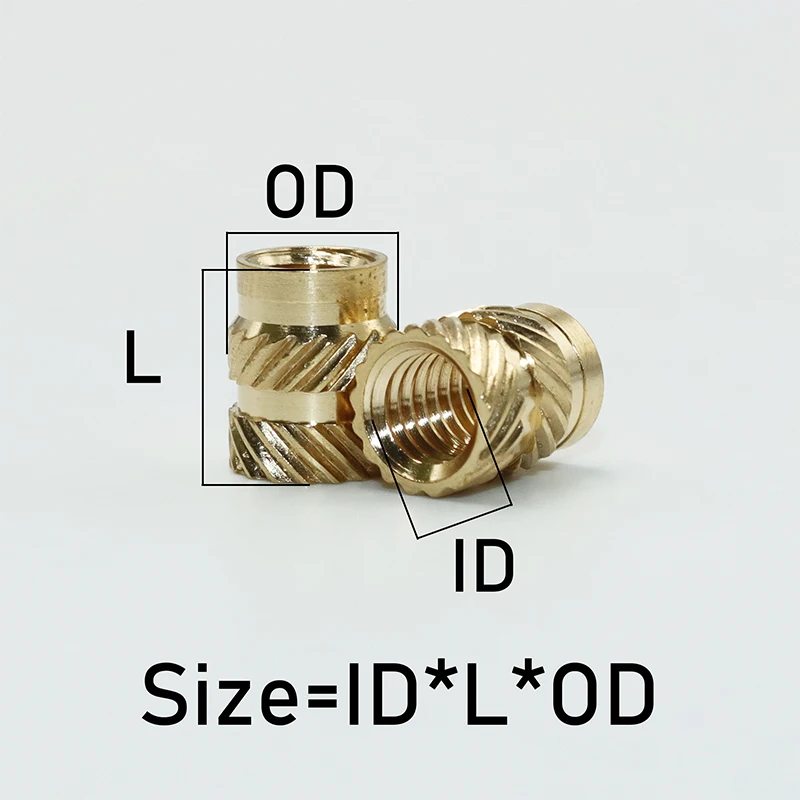 Brass Insert Nut and Round Allen Hex Socket Screw Stainless Steel Hot Melt Knurled Thread Heat Copper Nut Bolt 3D Printer Laptop