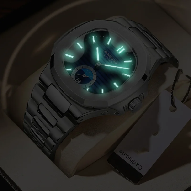 

Top Brand Luxury Man Wristwatch Waterproof Luminous Date Week Men Watches Stainless Steel Quartz Men's Watch Male Reloj Hombre