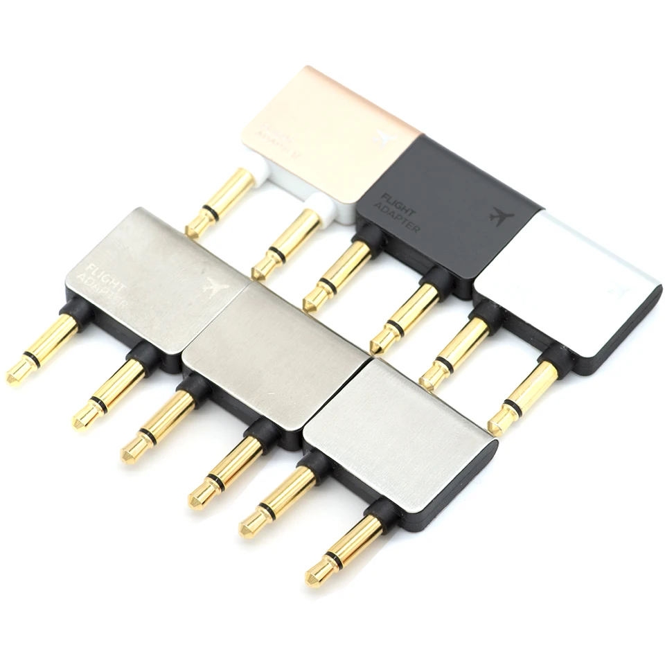Avião Airline Headphone Mono Audio Converter Viagem Jack Plug Splitter Adapter