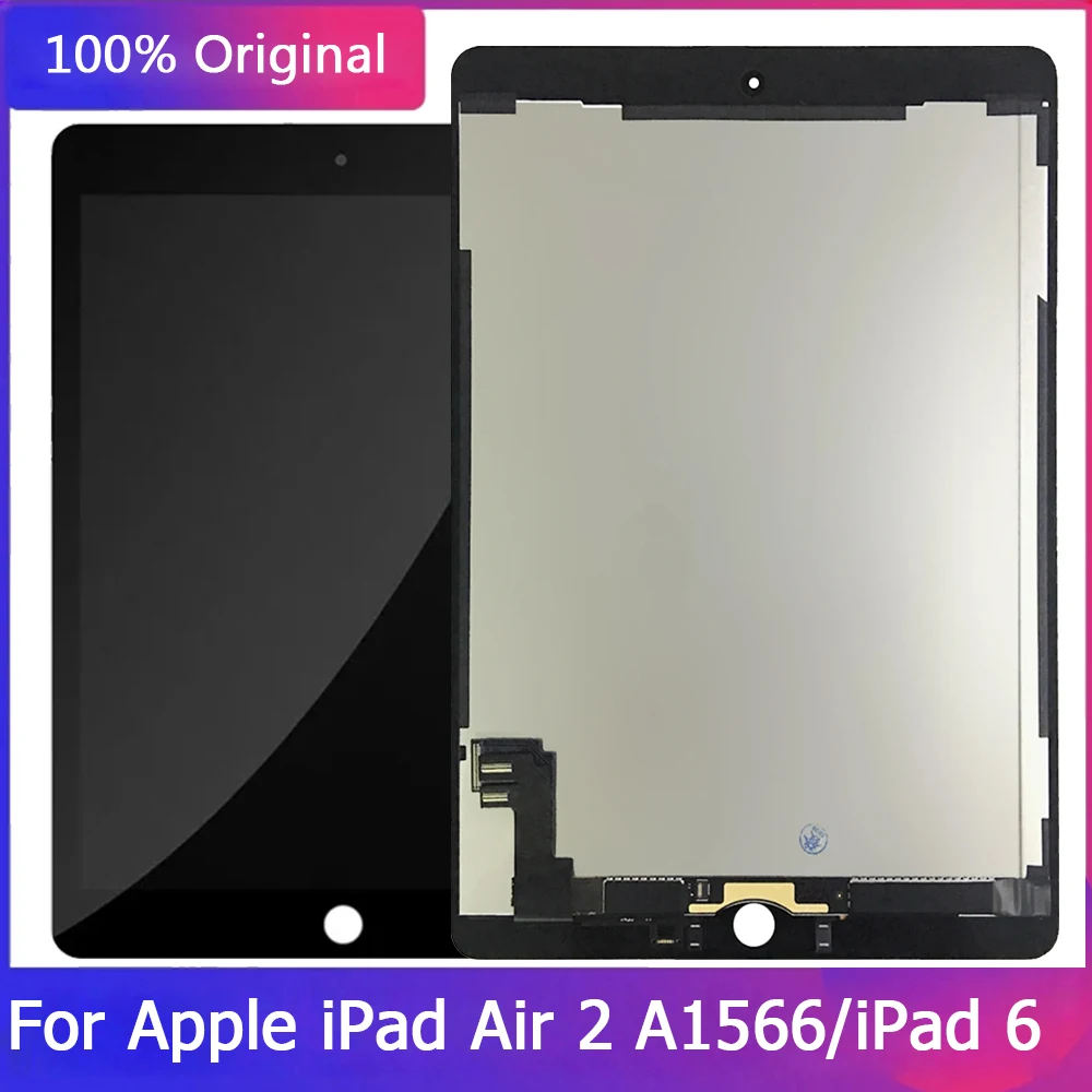 Originale Per Apple Ipad Air 2 A1566 A1567 Display Lcd 9.7 "Ipad 6 Display Lcd Touch Screen Digitizer Assembly
